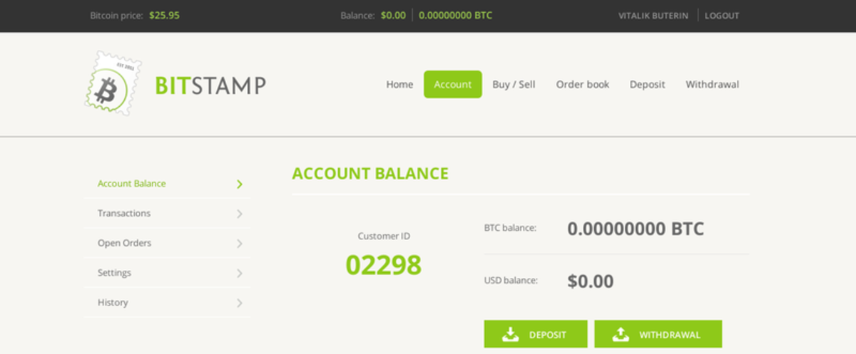 how to find exchange rate on bitstamp