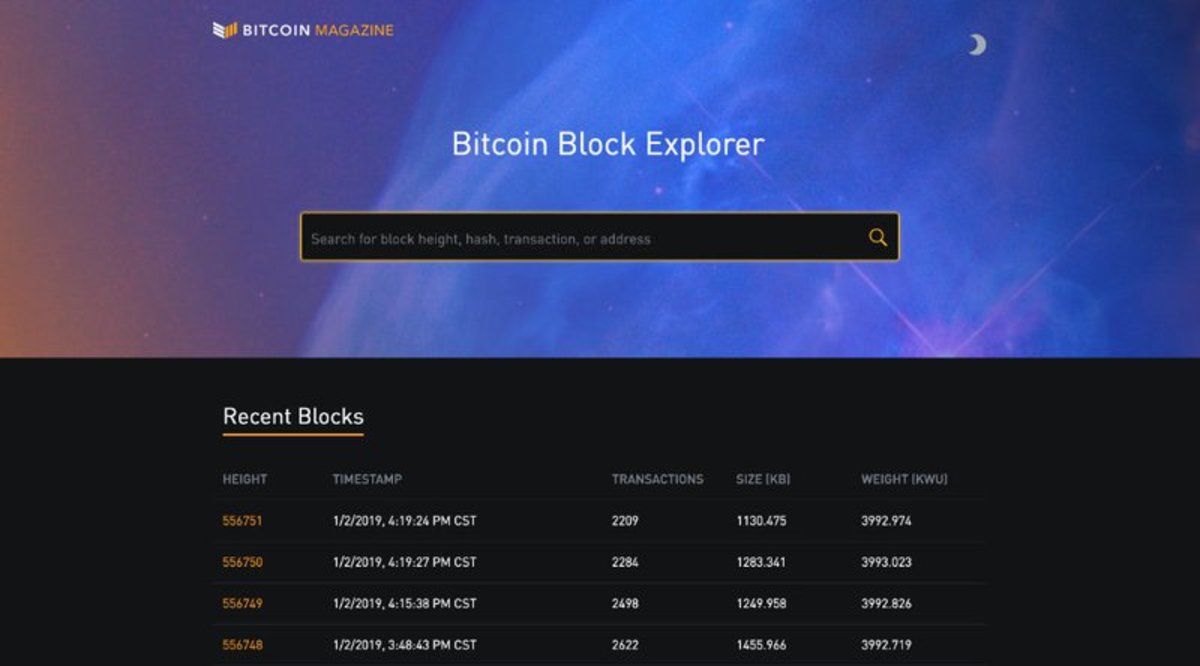 - Bitcoin Magazine Launches Custom Block Explorer
