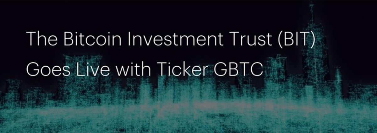 Op-ed - The Bitcoin Investment Trust (BIT) Goes Live with Ticker GBTC