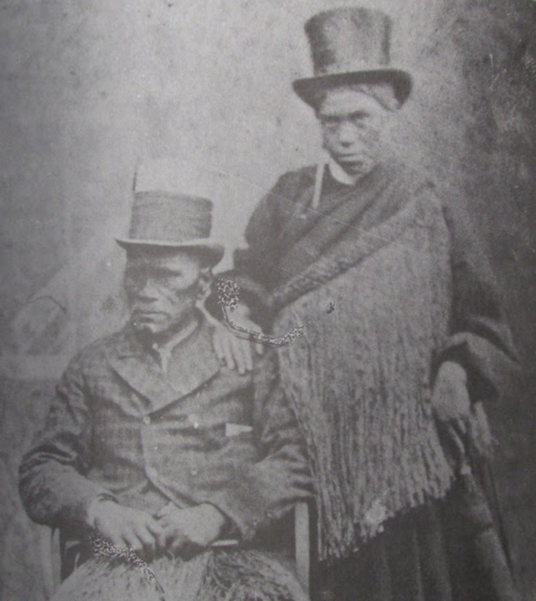 “Denial of Sovereign Rights”: The second Māori King, pictured with his wife, Hera. Source