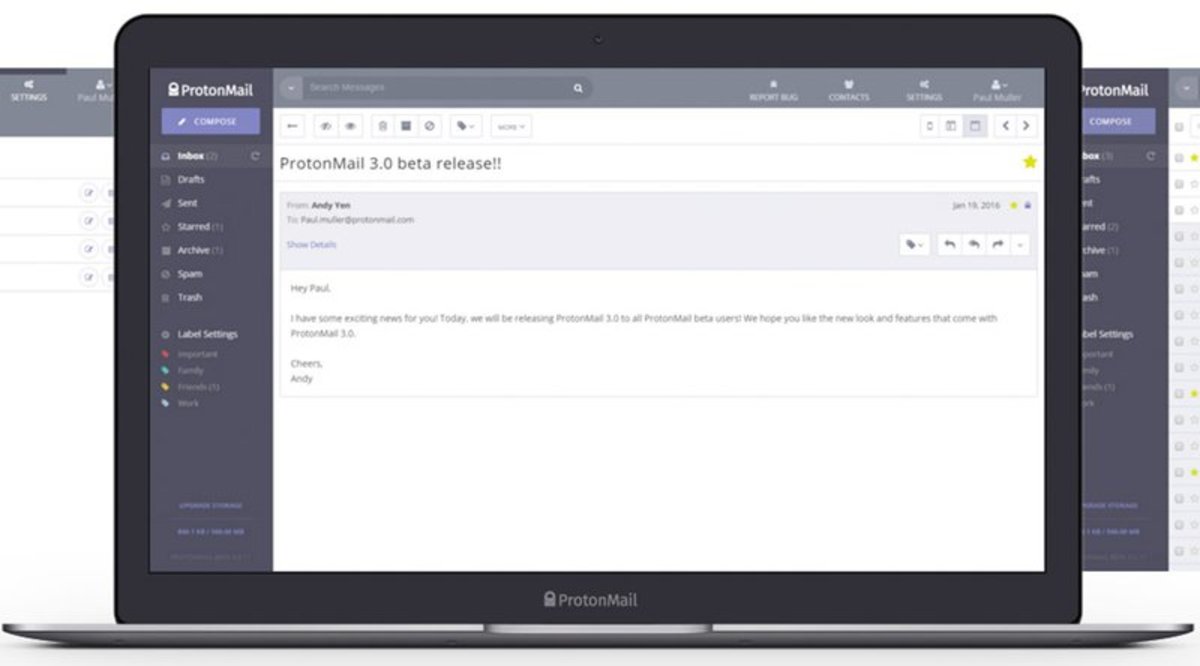 Privacy & security - Encrypted Email Provider ProtonMail Opens to the Public