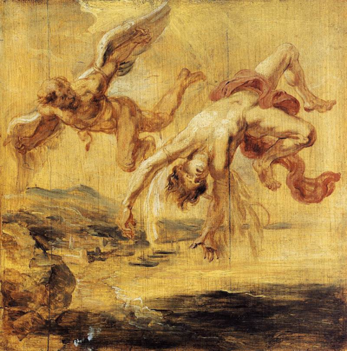 Jacob Peter Gowy‘s “The Flight of Icarus” (1635 to 1637).