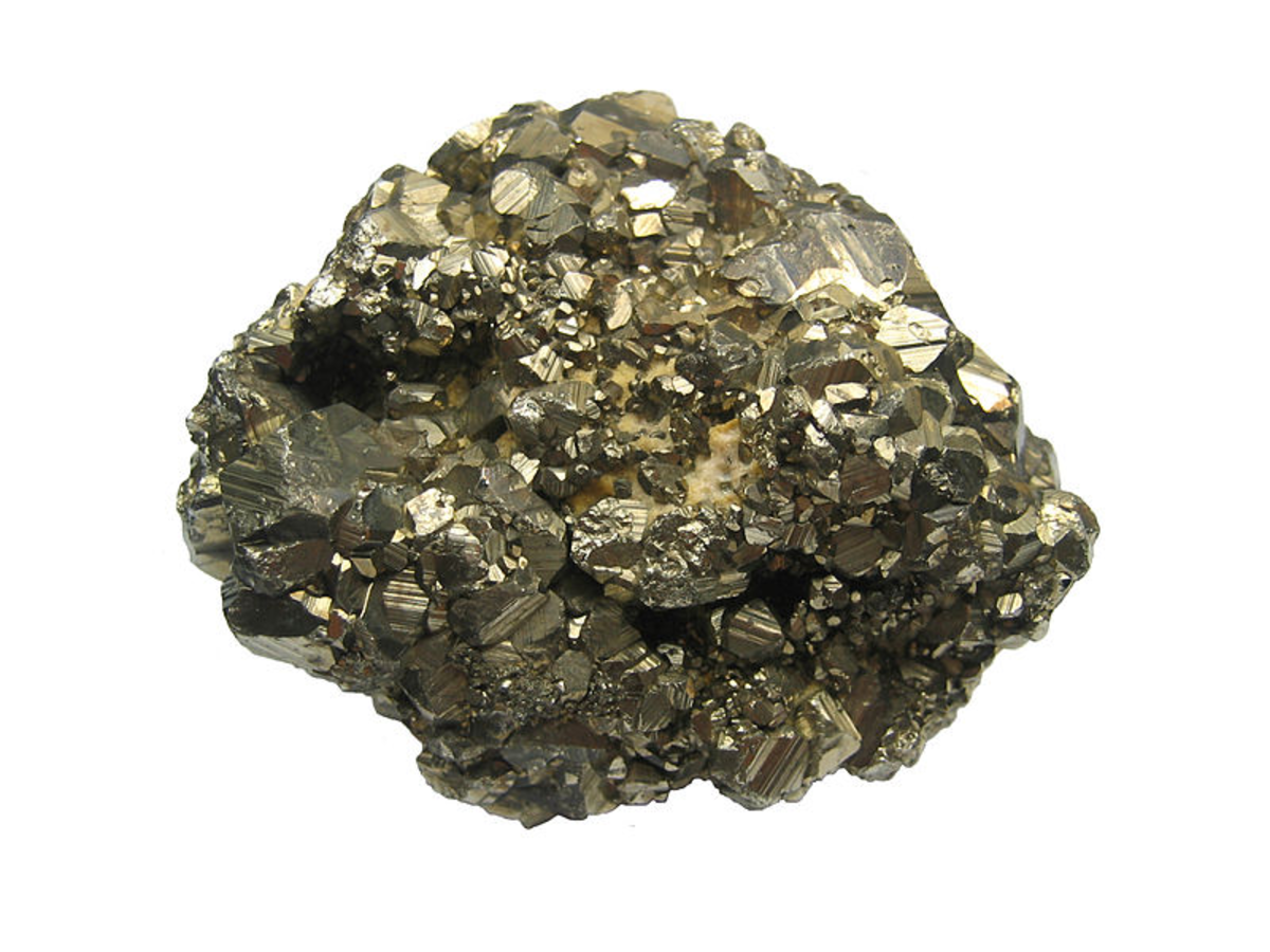 Pyrite aggregate (source: Wikipedia)