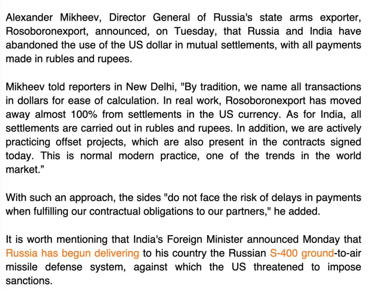 As dedollarization accelerates around the world, countries like Russia and India better have a bitcoin accumulation strategy.