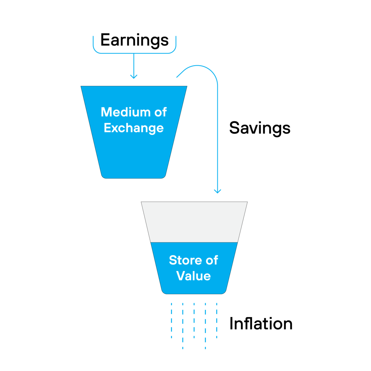 earnings and savings buckets
