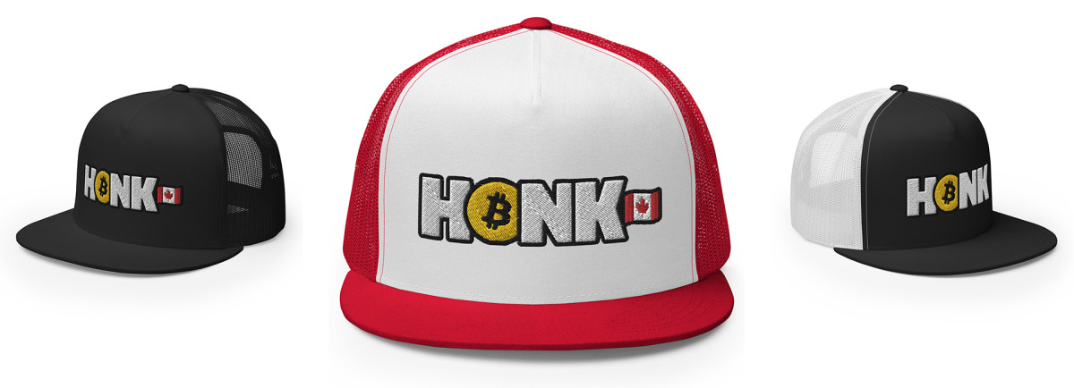 the bitcoin trucker honk hat