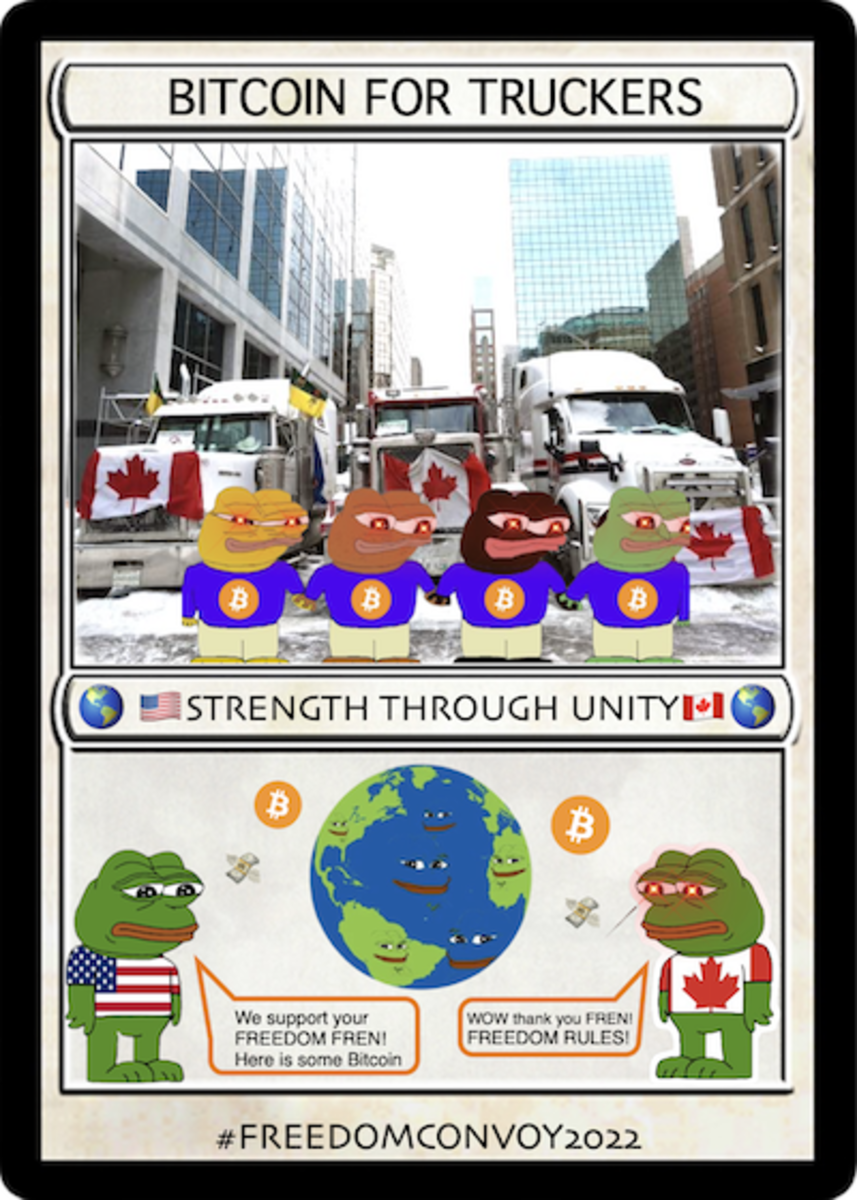 bitcoin for truckers pepe card