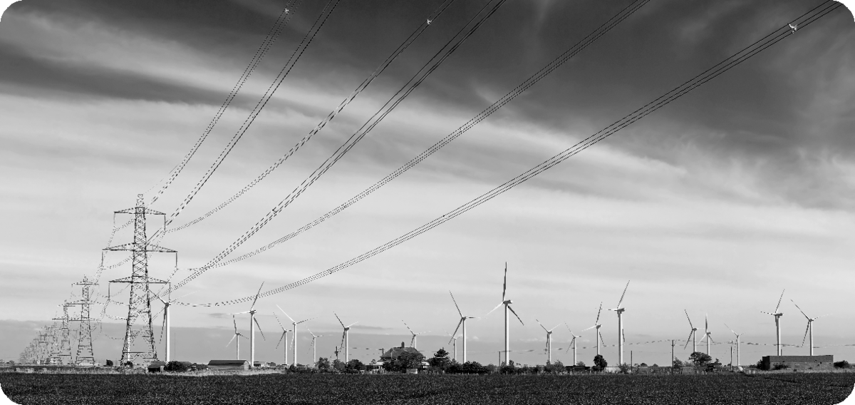 energy power lines conducting electricity