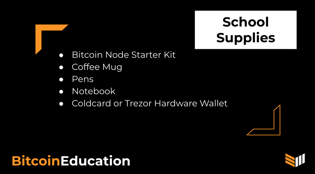 The Bitcoin Magazine store offers all the school supplies you need to learn about bitcoin.