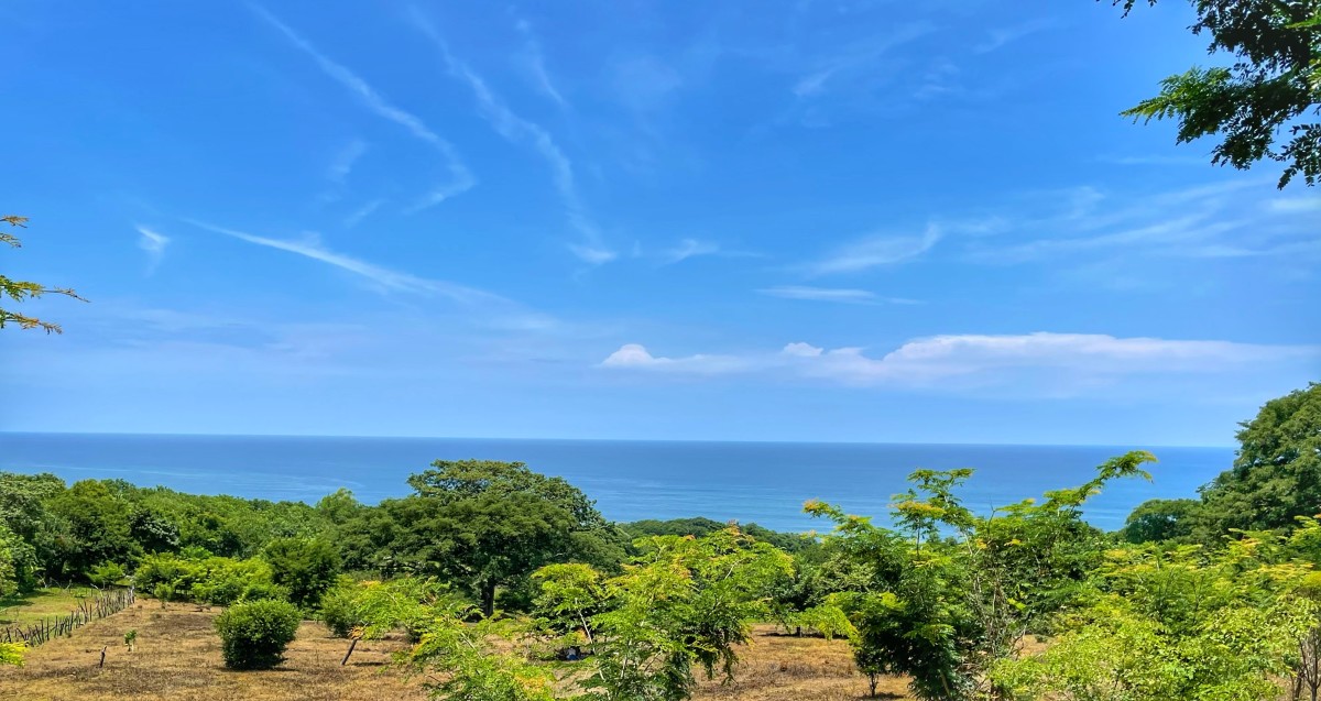 The View from El Zonte up the hill from Bitcoin Beach and future community site of Gran Zonte