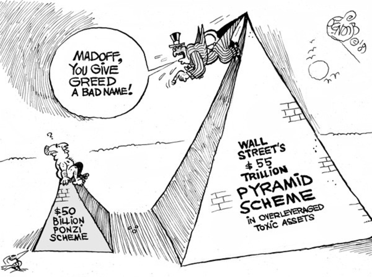 “Madoff and Pyramid Schemes” (Source: Studio Bendib, Wednesday, January 28, 2009)