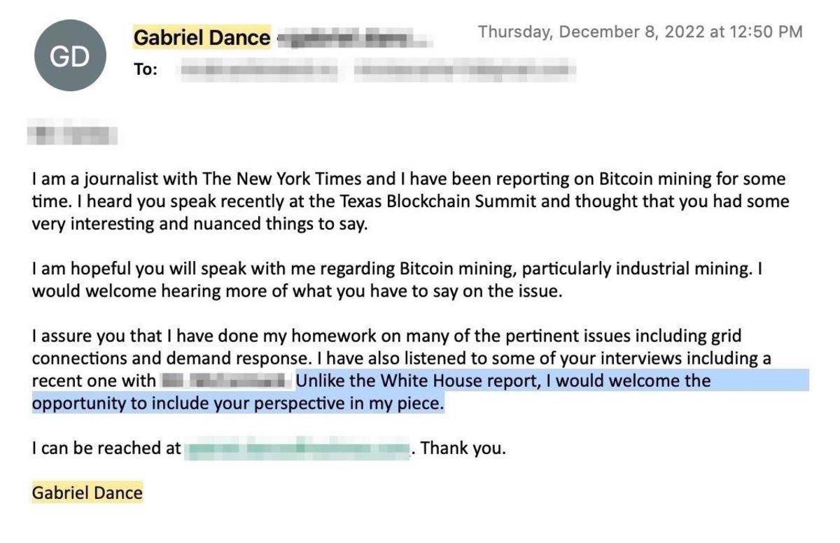 A recent editorial attack on Bitcoin mining by The New York Times raises questions about its journalistic integrity and editorial process.