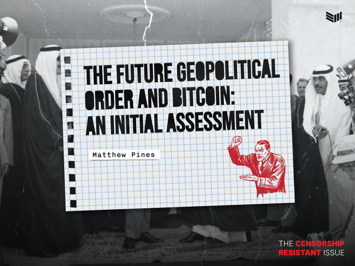Matthew pines future geopolitical order and bitcoin