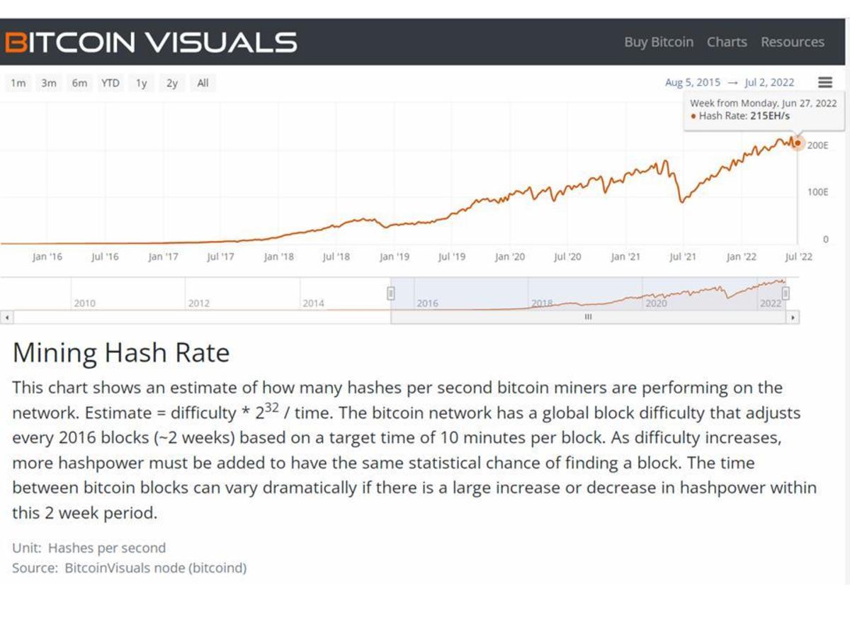 bitcoin visuals mining hash rate