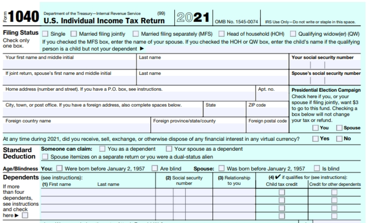irs form 1040 is taxation theft
