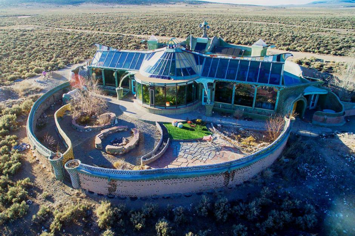 earthship out in the desert