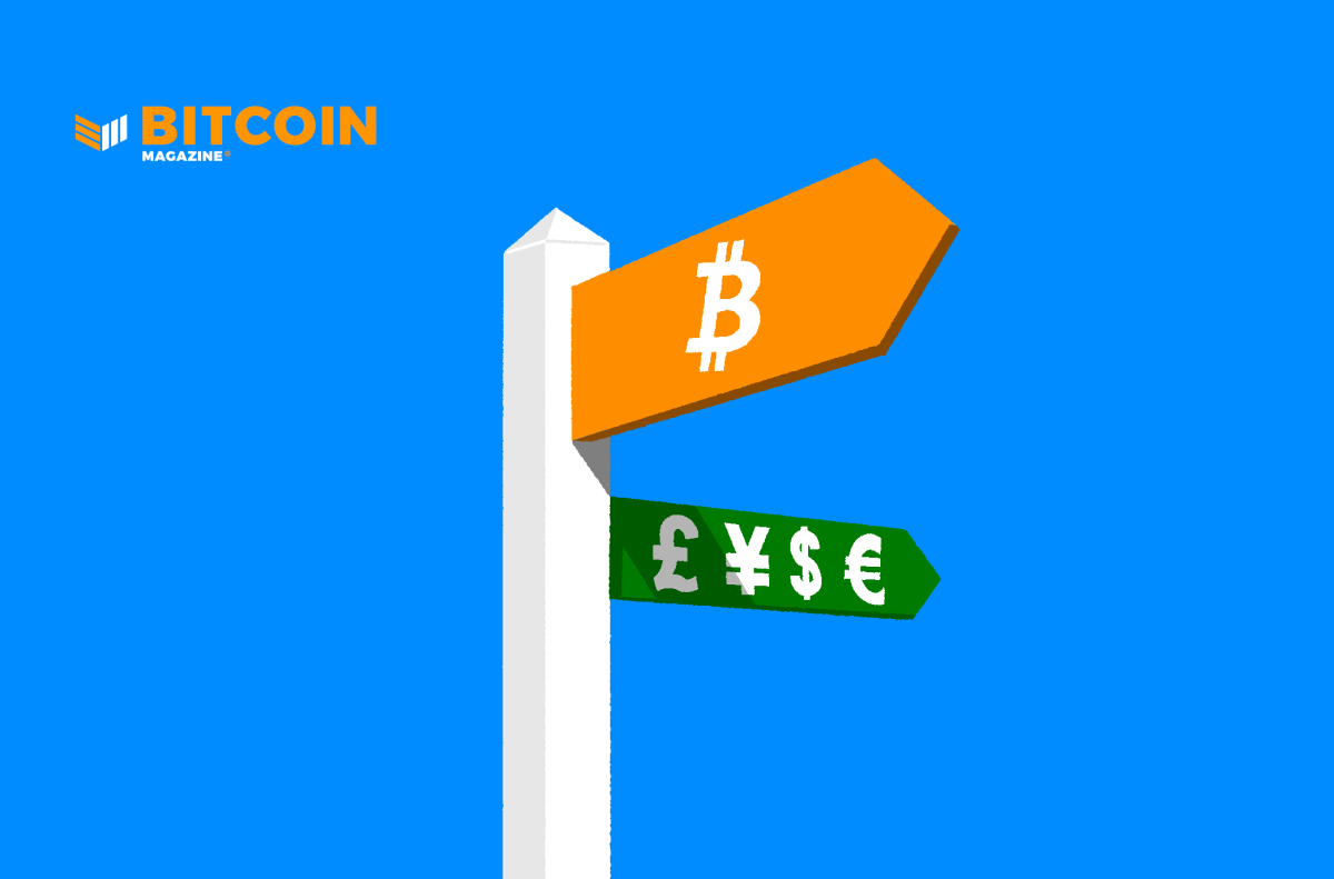 the bitcoin path road sign
