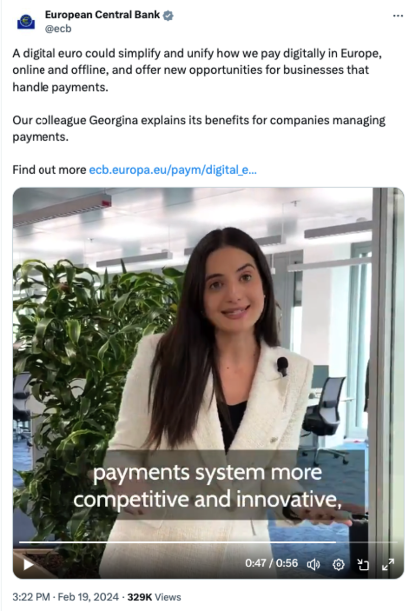Another ECB campaign video for the Digital Euro