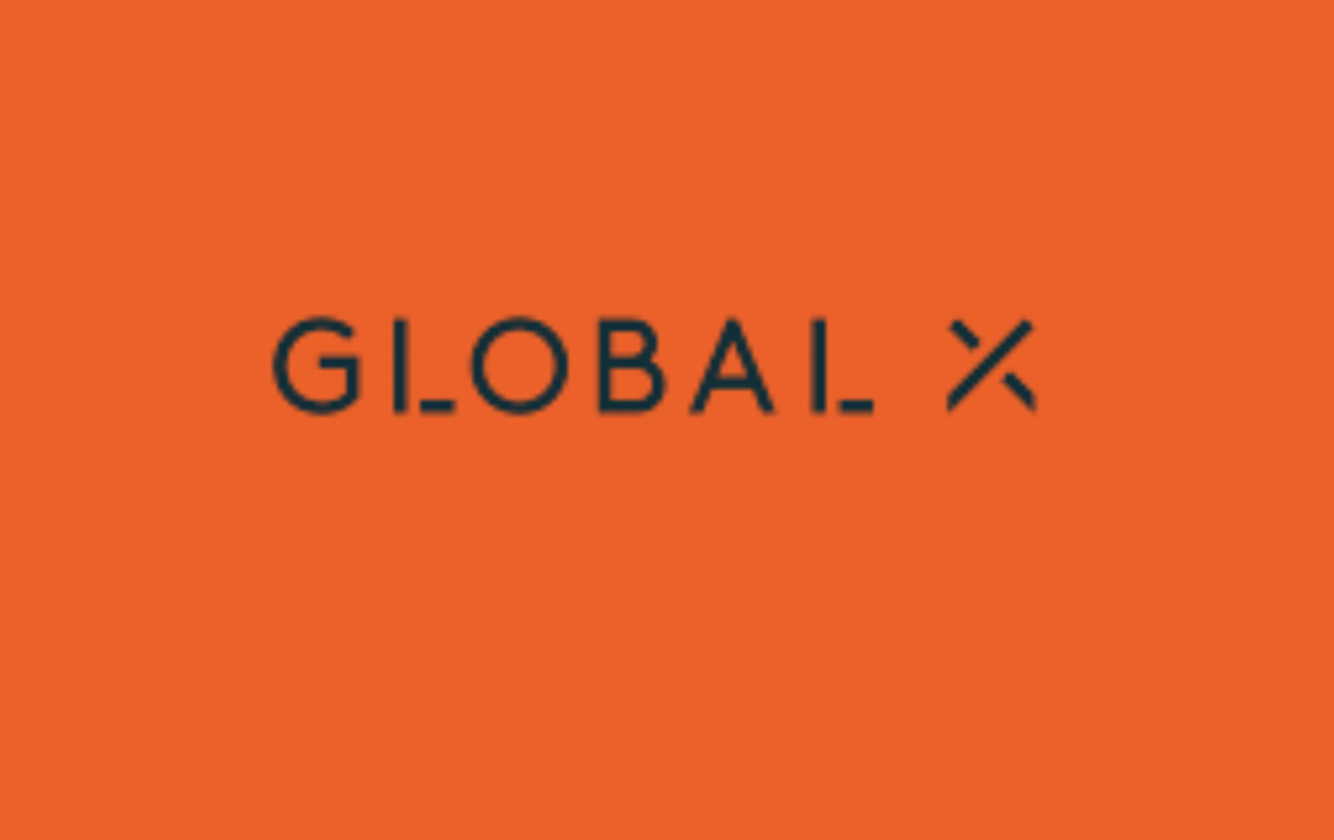 The logo for Bitcoin ETF applicant Global X.