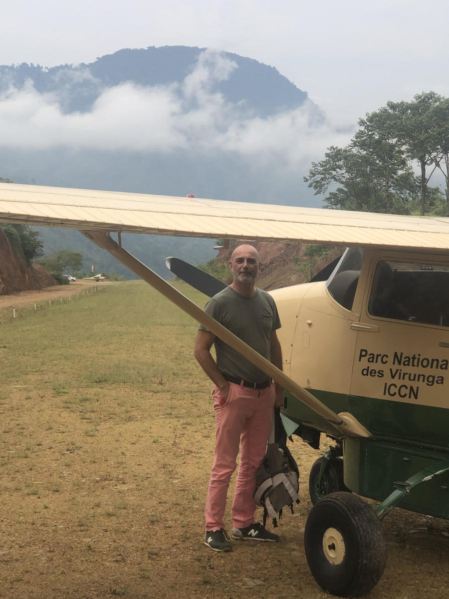 Gouspillou in Virunga National Park. Photo courtesy of Sébastien Gouspillou.