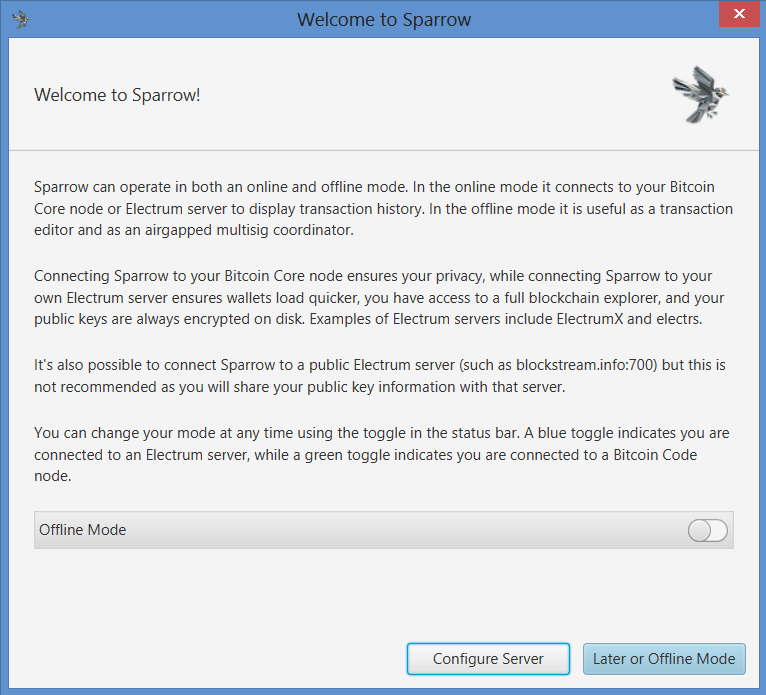 Bitcoin Wallets For Beginners, Part Four: Installing Sparrow Wallet 4