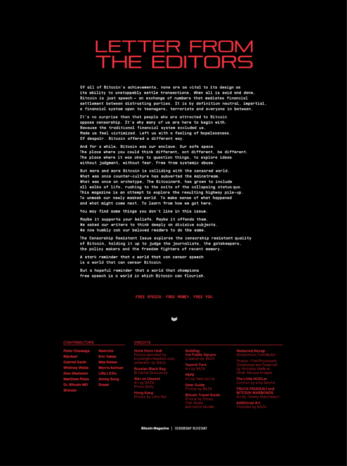 The Censorship Resistant Issue 2
