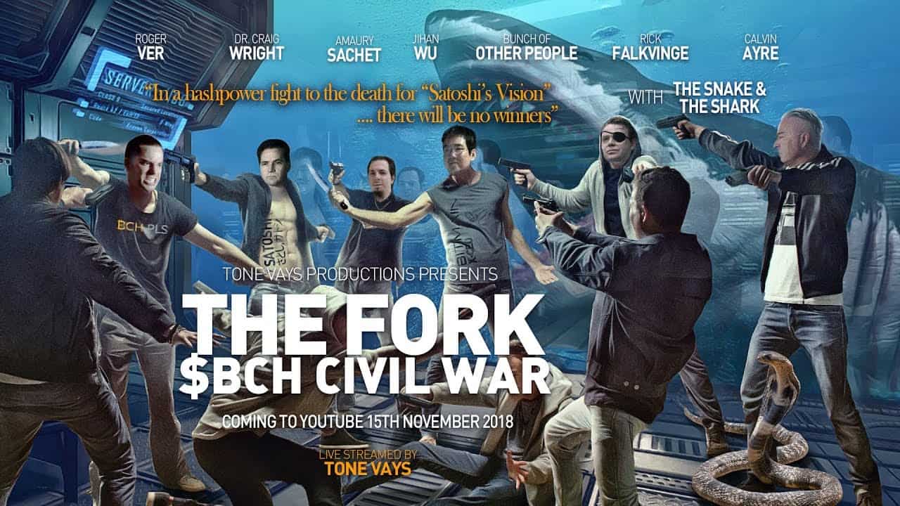 Bitcoin Cash (aka BCash $BCH) Hashrate Civil War