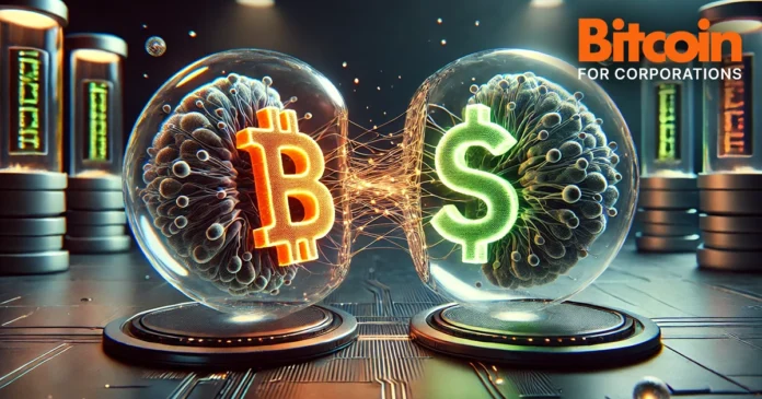 Bitcoin decoupling like cells splitting pulling apart