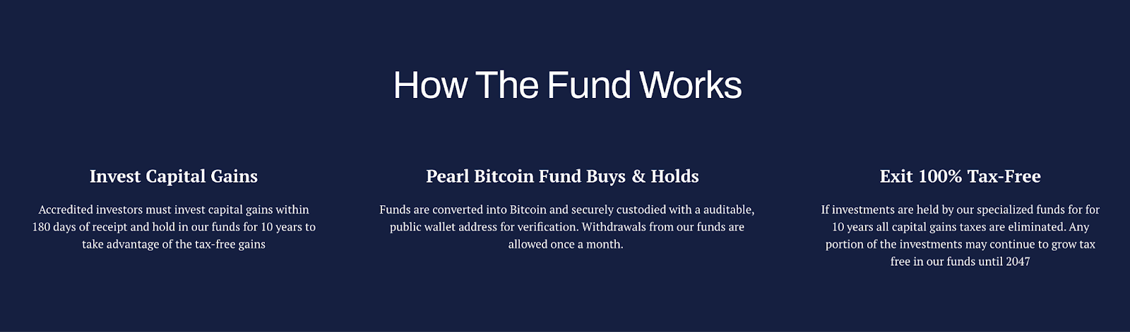 Pearl Fund Launches $500M Bitcoin Fund with Zero Capital Gains Tax 1