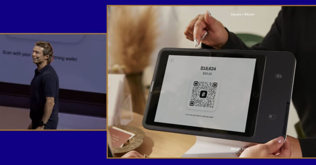 Miles Suter, Bitcoin Product Lead at Block, announced initiatives to make Bitcoin a practical everyday currency, including the official launch of Bitcoin payments via Square POS and a world-record Lightning event.