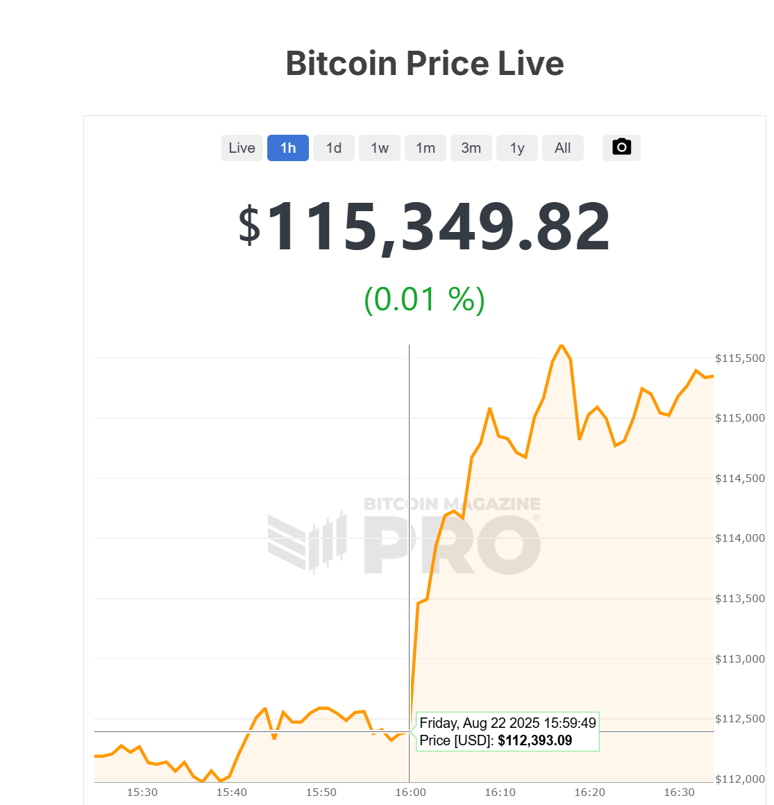 Bitcoin Price Drops Again — And Nope, It’s Still Not Because of the Fed 2 bitcoin price, Bitcoin Magazine Pro chart