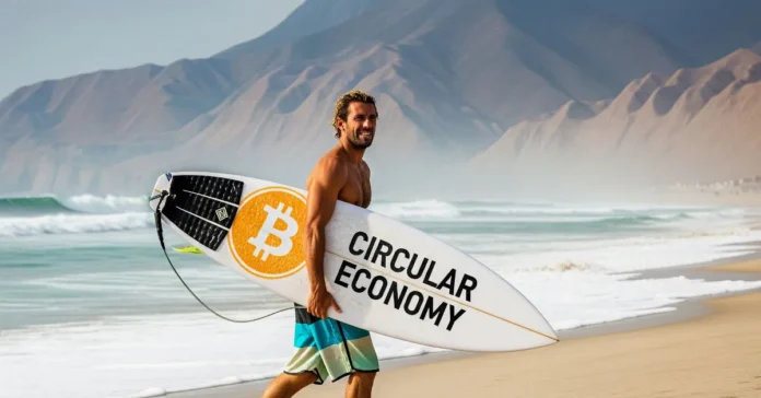 circular economies, Bitcoin surf, Peru