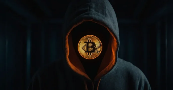 KYC, bitcoin-hooded figure