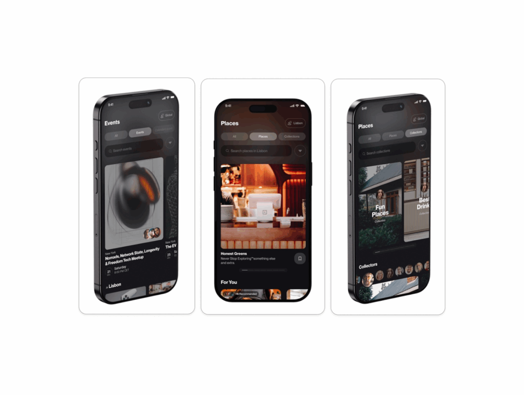 The Feed Isn’t the Future: Rethinking Nostr Through Tools, Places, and Real-World Use 6 phones with social media feeds