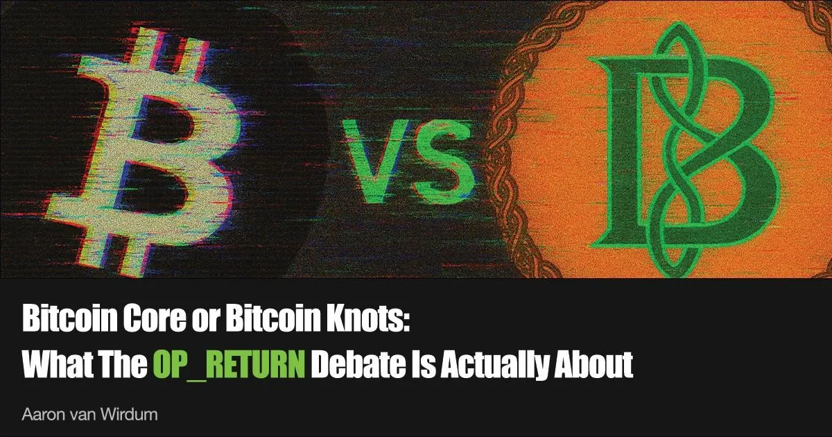 What the OP_Return issue is actually something